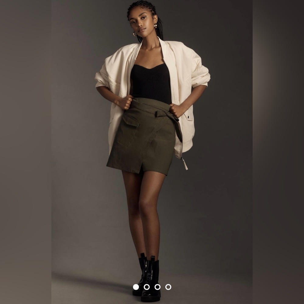 Anthropologie wrap mini skirt  NWT